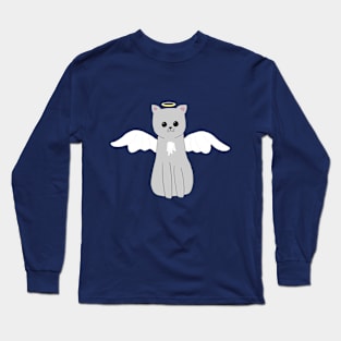 Angel Cat Long Sleeve T-Shirt